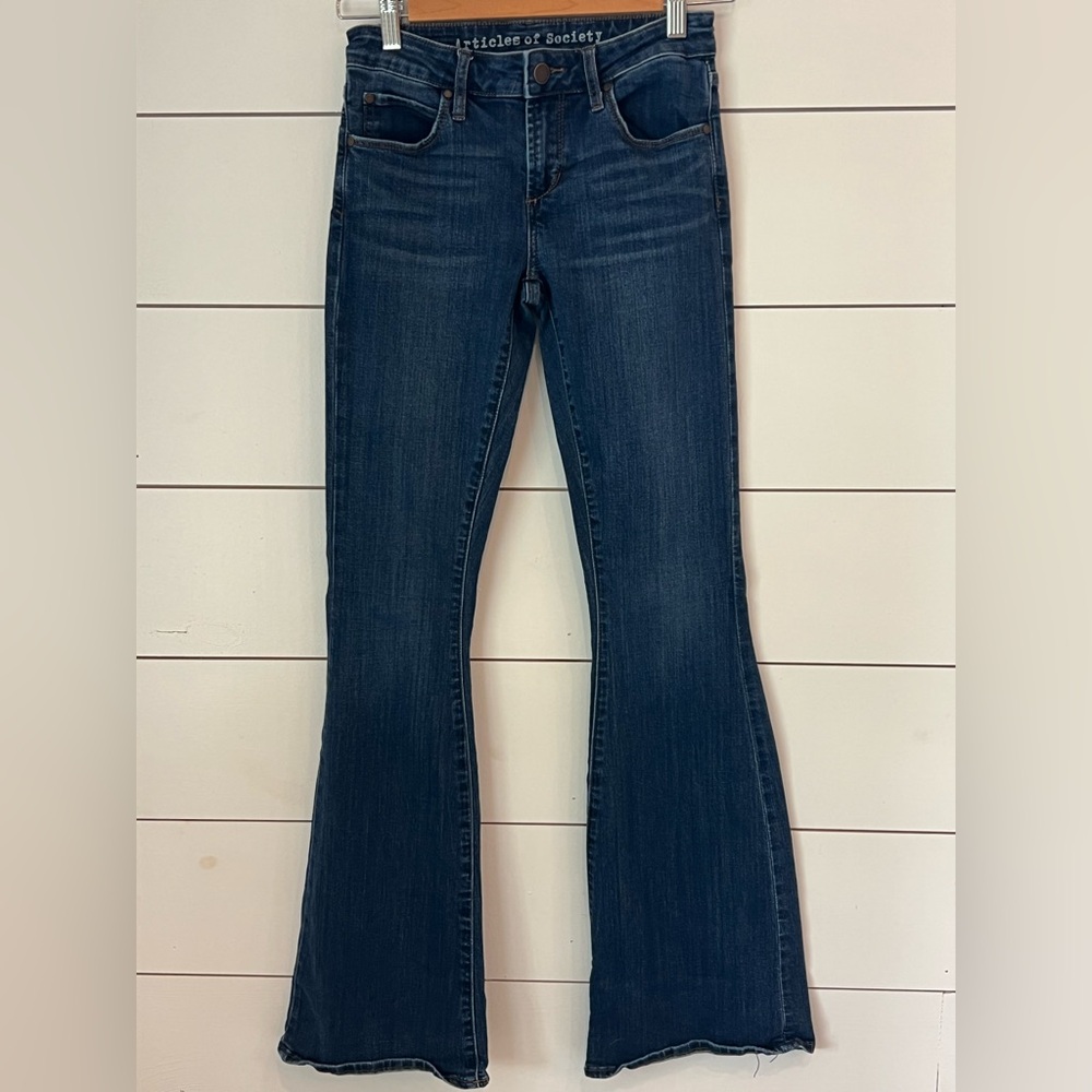 Articles Of Society‎ Dark Blue Flare Jeans Y2K